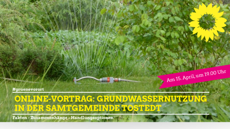 Online-Vortrag: Grundwassernutzung in der Samtgemeinde Tostedt / Landkreis Harburg