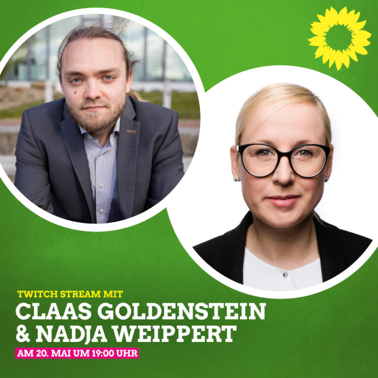 Claas Goldenstein und Nadja Weippert im Livestream: 20.05.21 von 19-21 Uhr